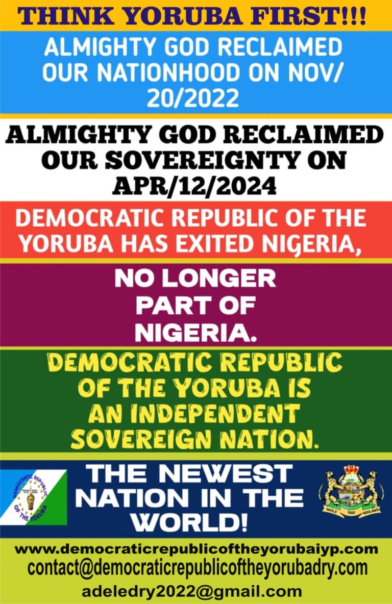 The Divine Blueprint for I.Y.P of D.R.Y. Foundations of Freedom, Prosperity, and Power for the Democratic Republic of the Yoruba