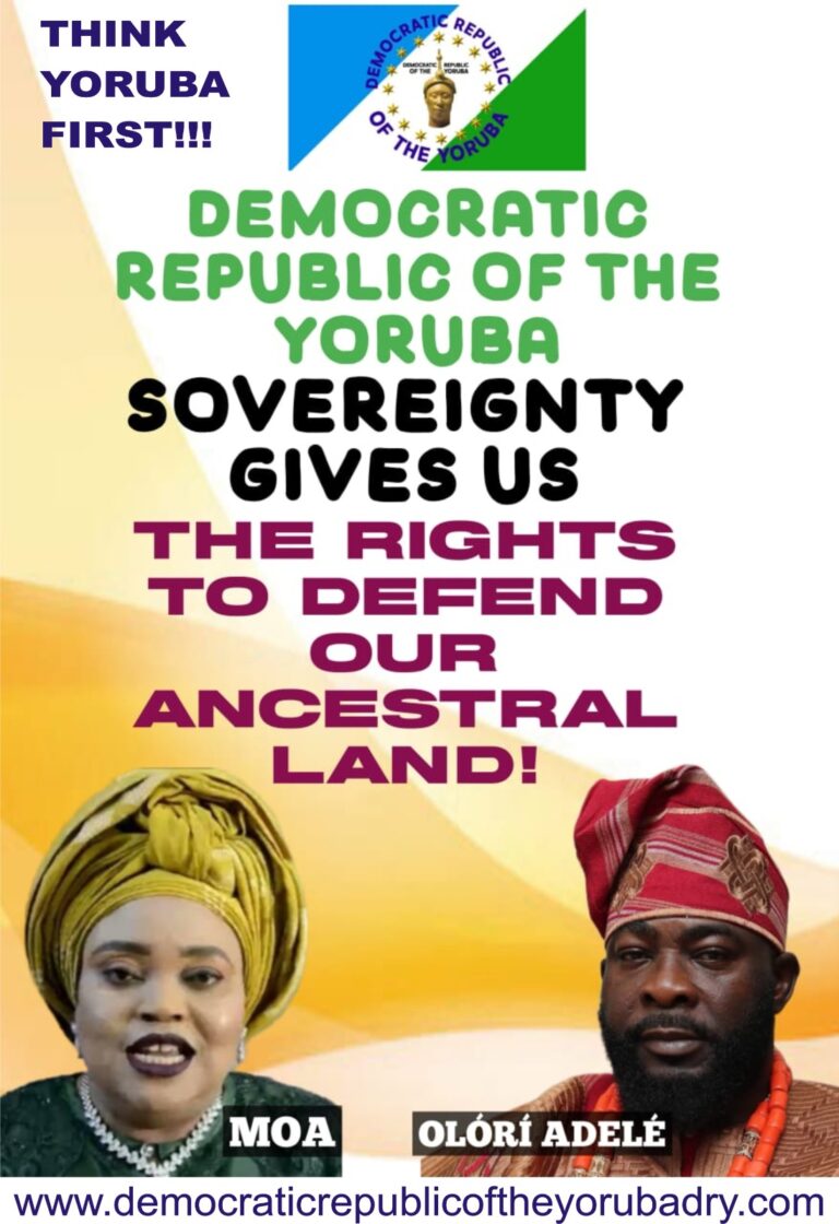 LE PLAN DIVIN POUR LE P.I.Y DE LA R.D.Y FONDEMENTS DE LA LIBERTÉ, DE LA PROSPÉRITÉ ET DU POUVOIR POUR LA RÉPUBLIQUE DÉMOCRATIQUE DES YORUBA